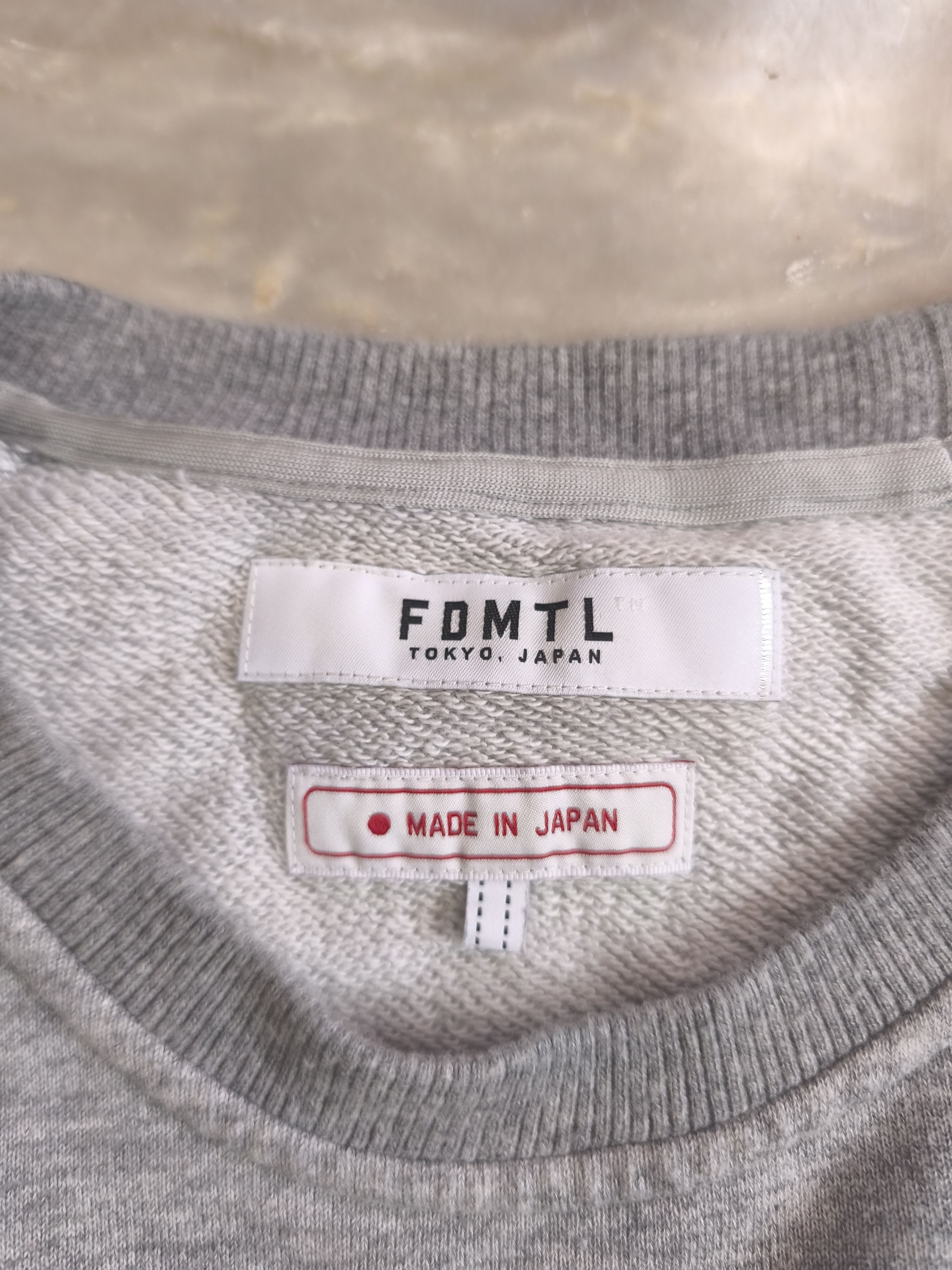 FDMTL Fundamental SASHIKO LOGO SWEAT SHIRT Size US M / EU 48-50 / 2 - 6 Thumbnail