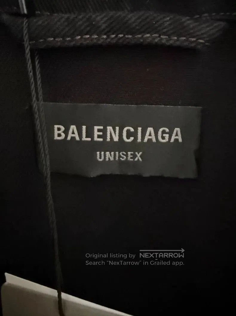 Balenciaga Balenciaga Back Graffiti Logo Denim Jacket. Size US M / EU 48-50 / 2 - 3 Thumbnail