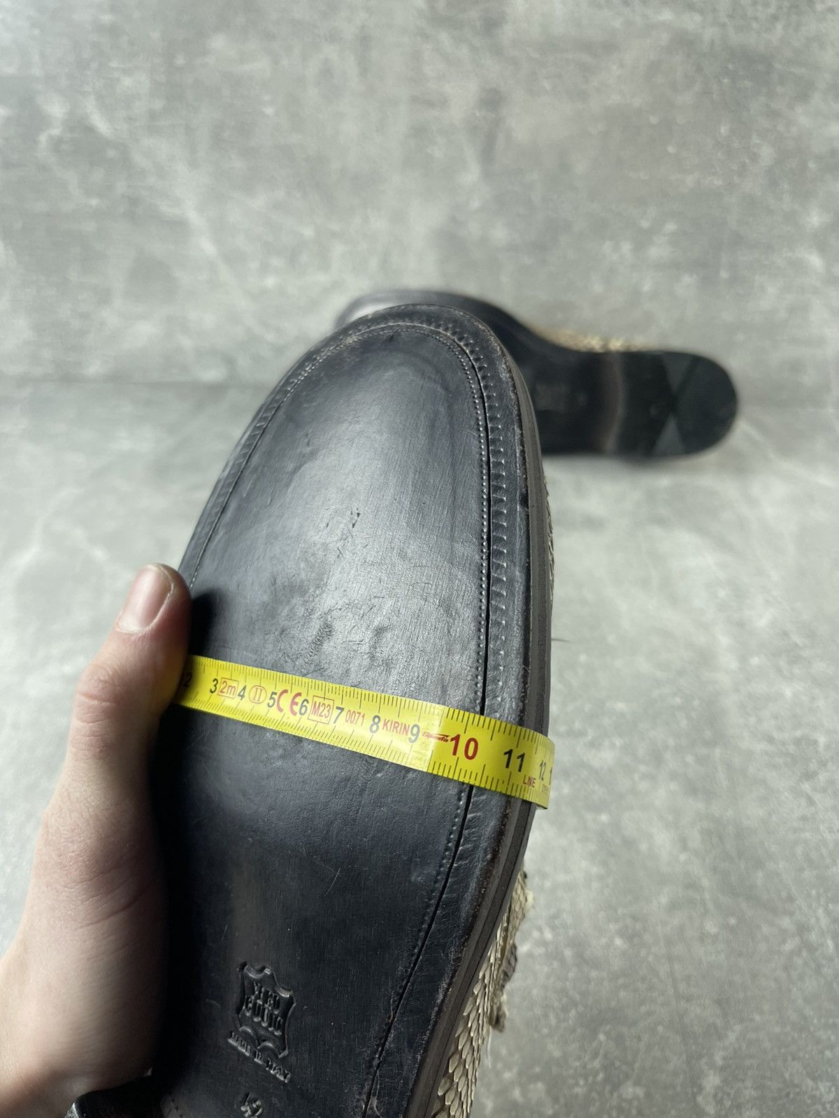 Other Opinion Leader Handcrafted Snake Embossed Horse Bit Loafers Size US 9 / EU 42 - 13 Thumbnail