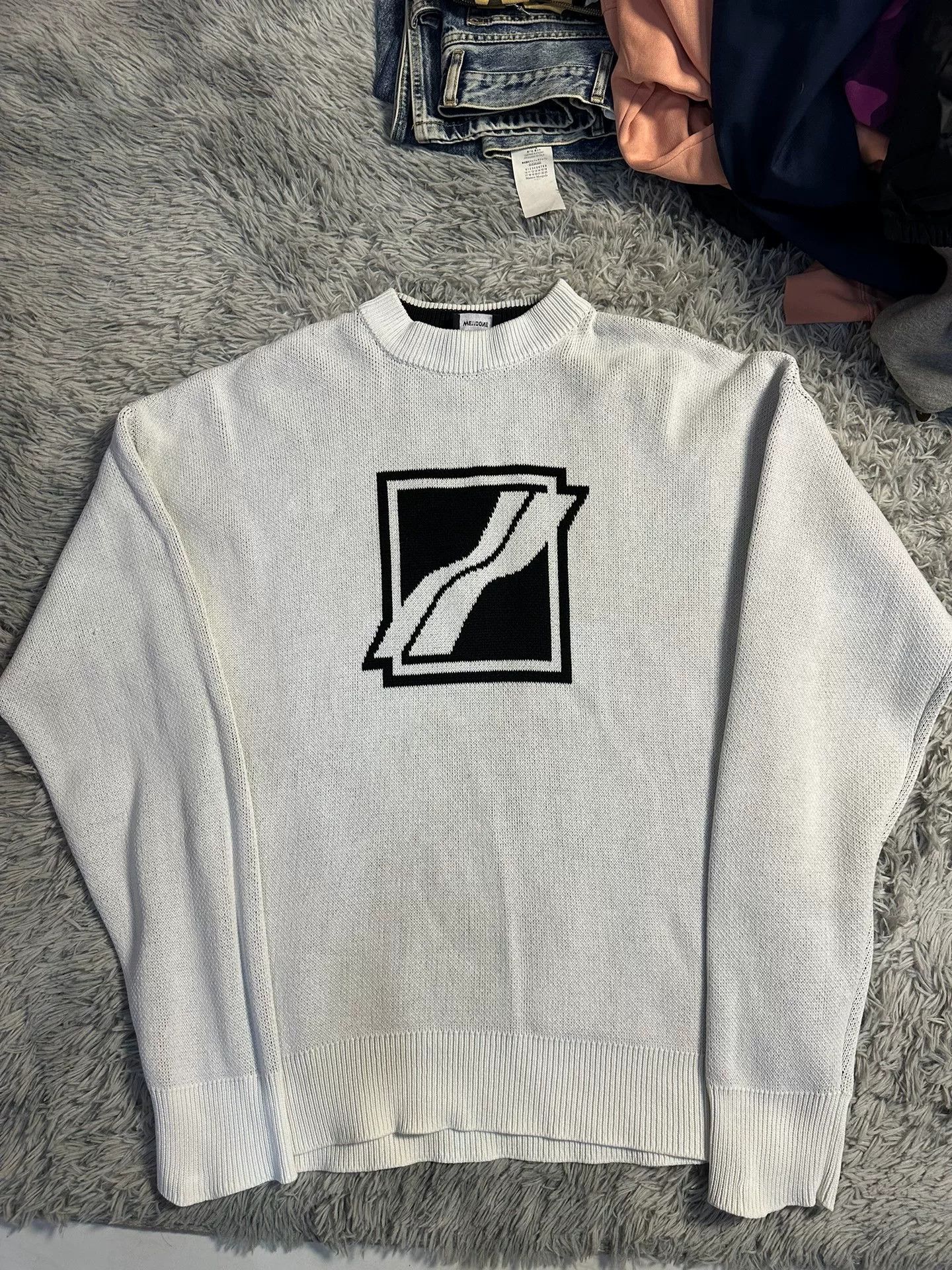 WE11DONE We11done White Sweater Size M Size US M / EU 48-50 / 2 - 1 Thumbnail