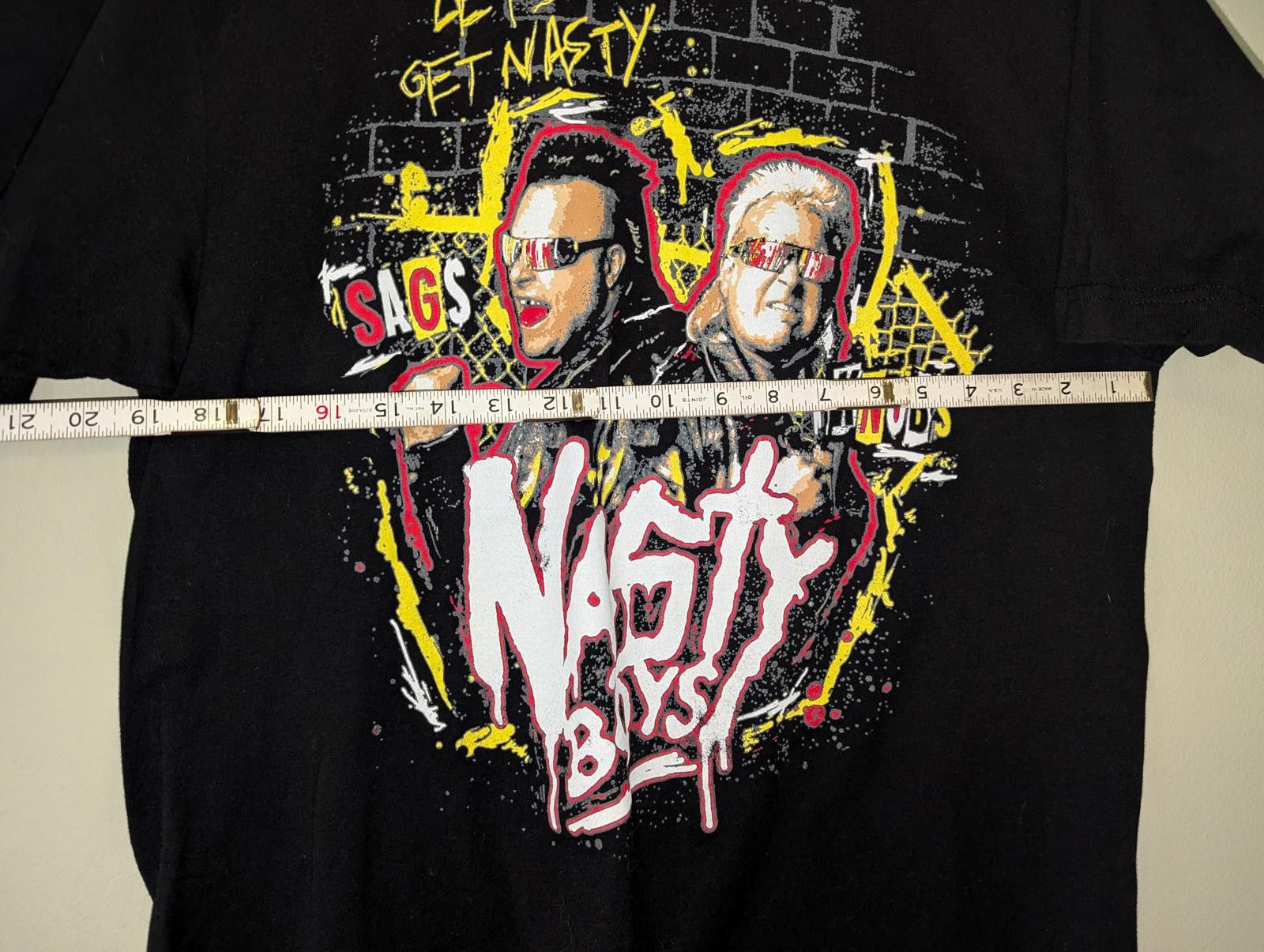 Designer Vintage Nasty Boys T-Shirt - Let's Get Nasty Graphic Medium Size US M / EU 48-50 / 2 - 4 Thumbnail