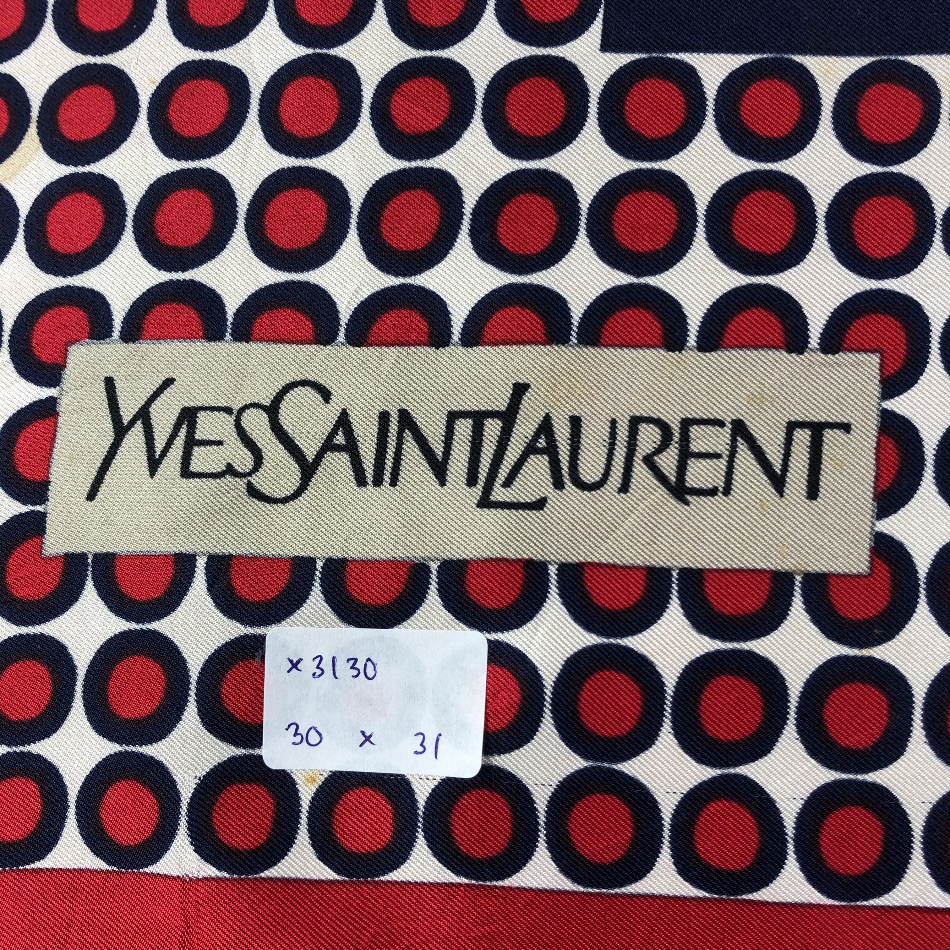 Vintage × Yves Saint Laurent Vintage Yves Saint Laurent Silk Scarf Size ONE SIZE - 9 Thumbnail