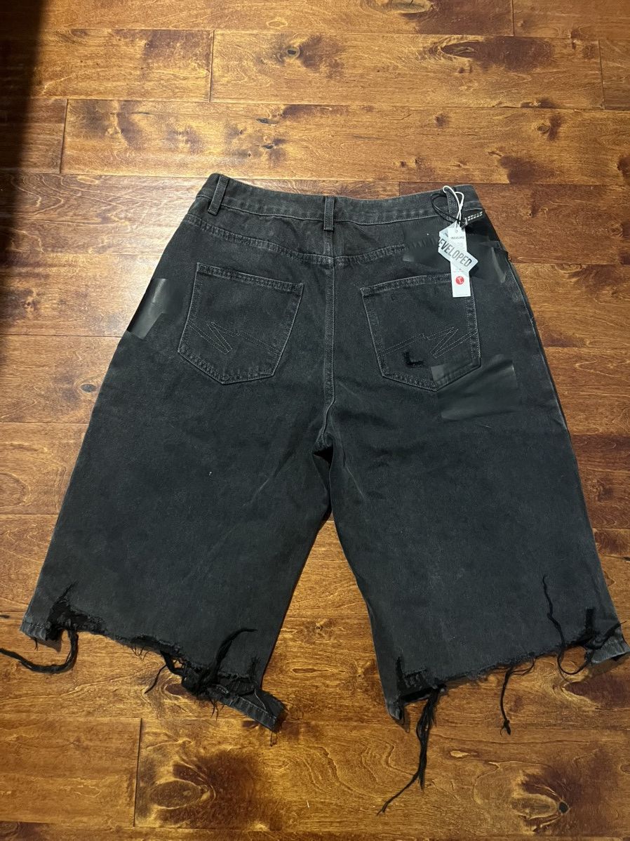 Other Noir cutoff denim shorts Size US 31 - 2 Thumbnail