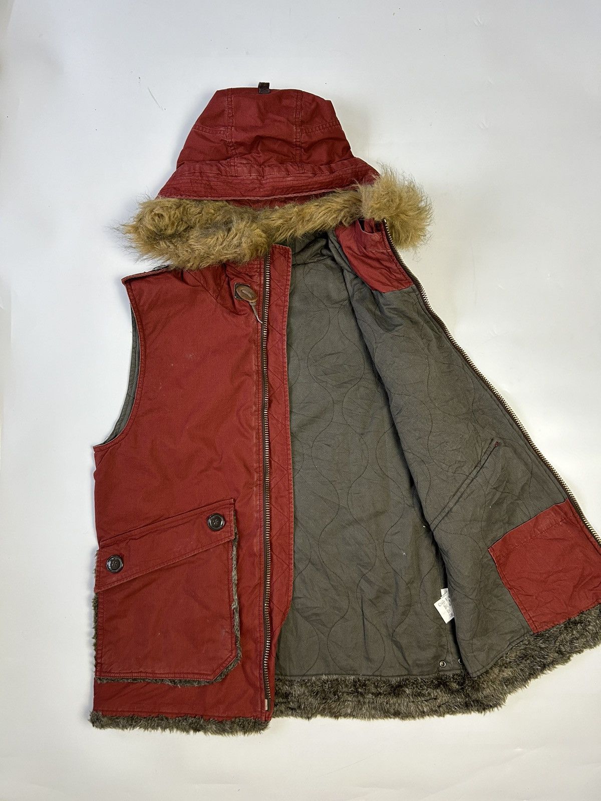 Johnbull JOHN BULL FAUX FUR HOODIE VEST Size US L / EU 52-54 / 3 - 2 Thumbnail