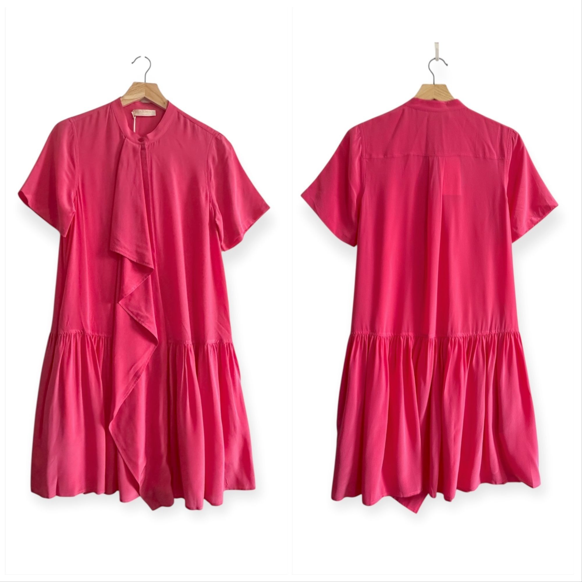 Ulla Johnson ULLA JOHNSON Adalyn Silk Mini Dress, Pink, Size 4, New with Size S / US 4 / IT 40 - 16 Thumbnail