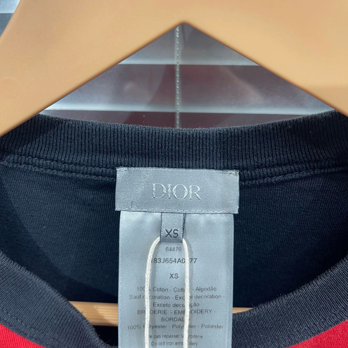 Dior Dior double-sided colorblocked T-shirt XS black/red Size XS / US 0-2 / IT 36-38 - 5 Thumbnail