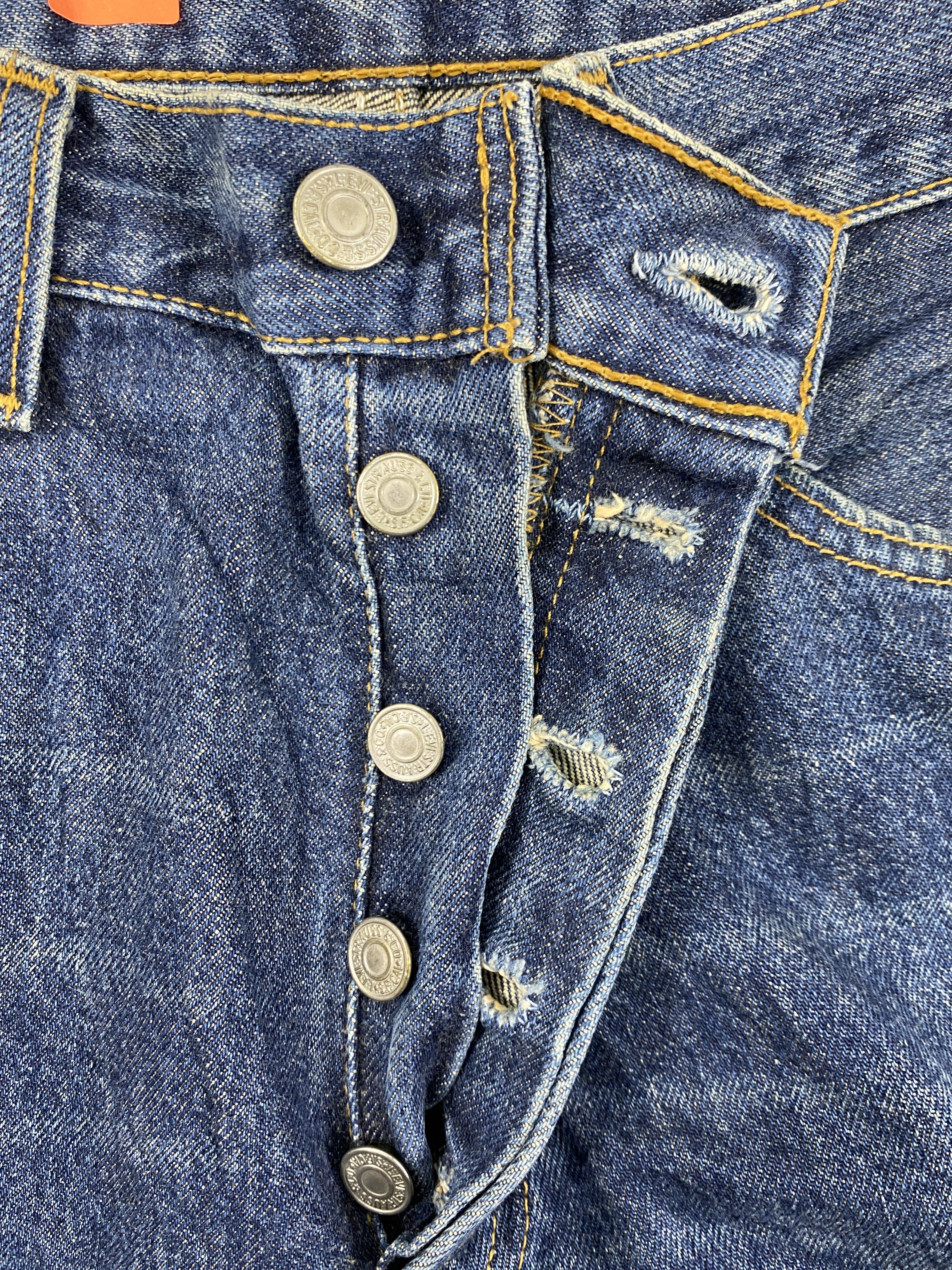 Levi's Vintage Clothing Distressed Blue Vintage Levi's 501 Jeans 29x27.5- JN3862 Size US 29 - 6 Thumbnail
