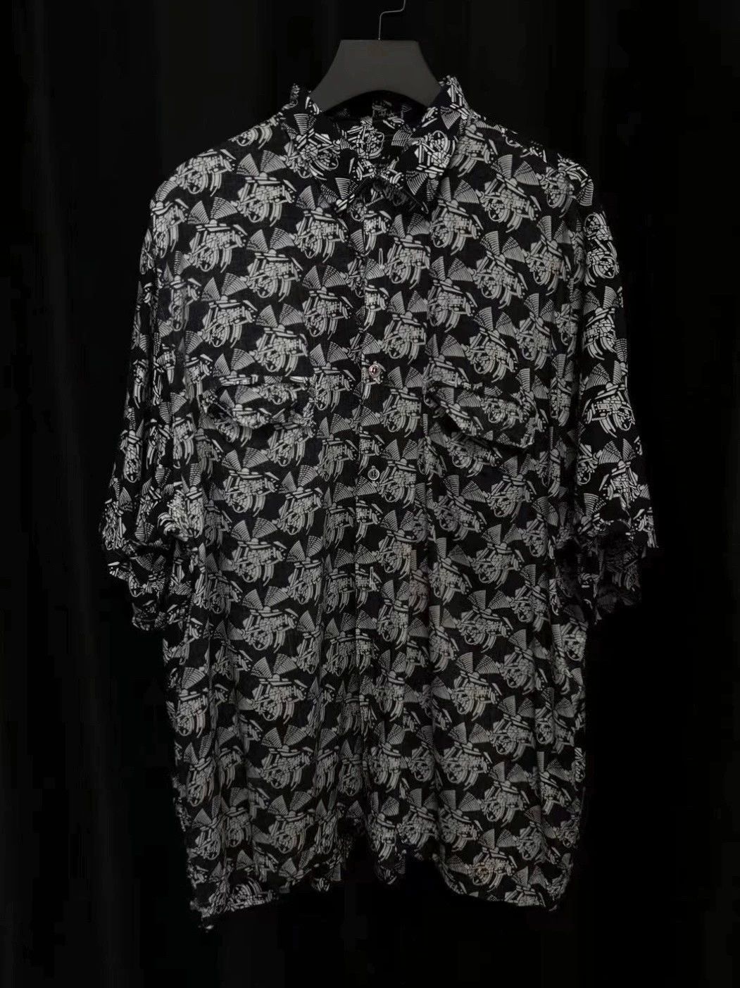Comme des Garcons CDG 95ss Homme Plus Abstract Graphic Oversize Shirt Size US L / EU 52-54 / 3 - 1 Thumbnail