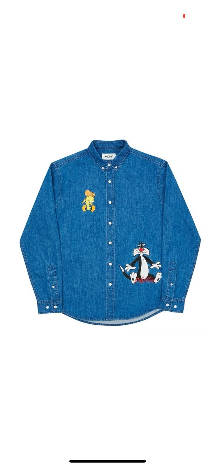 Palace Palace Denim Tweety-P button down shirt Size US M / EU 48-50 / 2 - 1 Thumbnail
