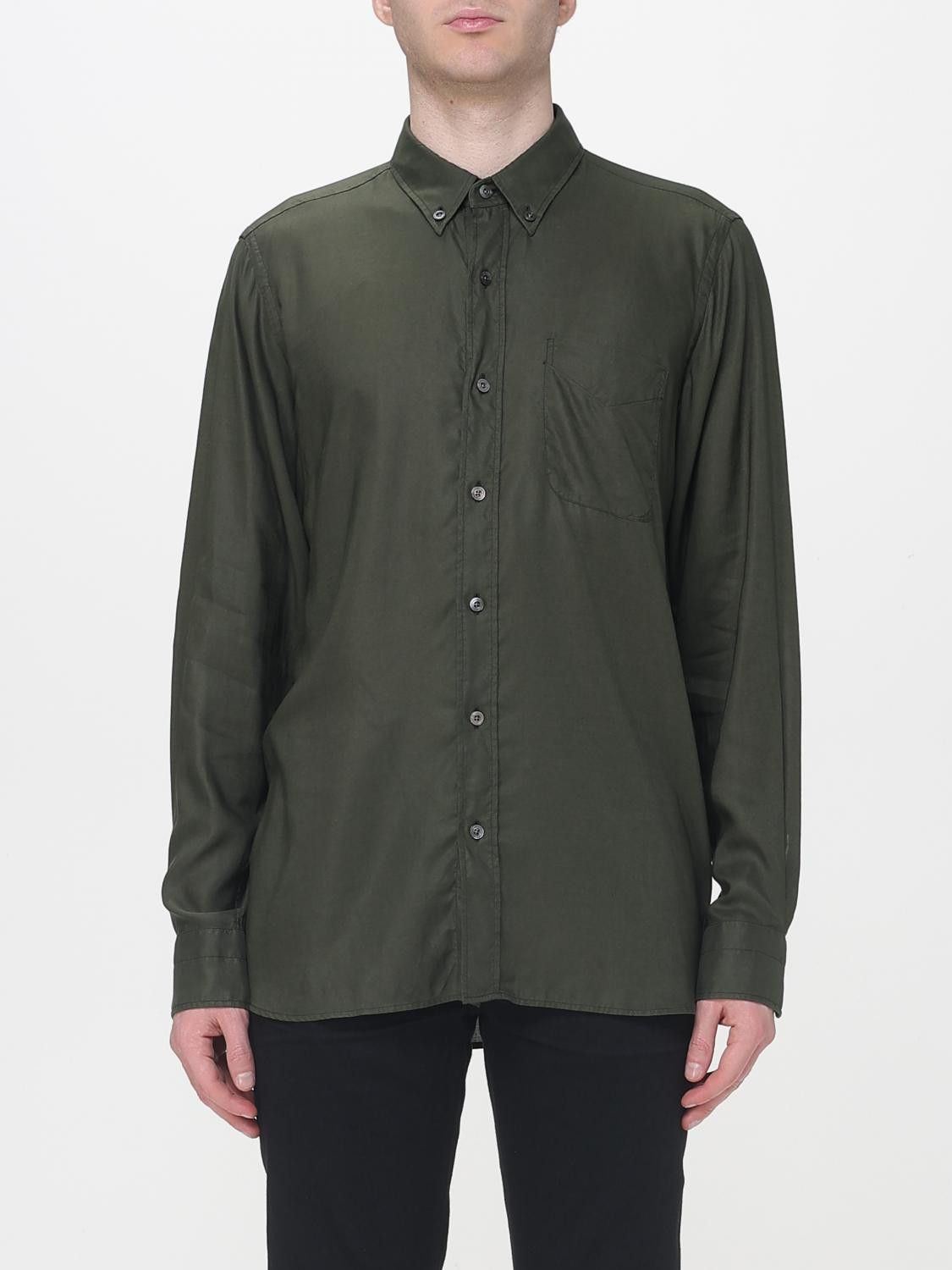 Tom Ford Tom Ford Shirt Men Green Size US XL / EU 56 / 4 - 1 Thumbnail