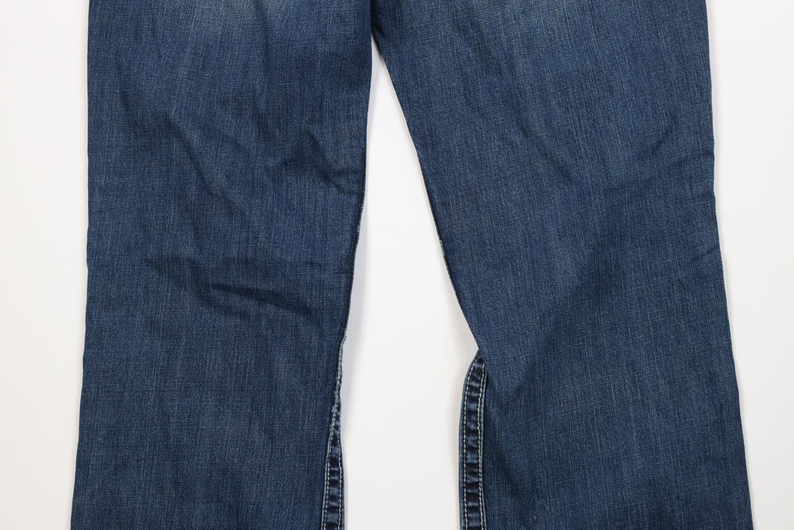 Vintage Buckle BKE Stitch Derek Wide Leg Bootcut Denim Jeans Blue Size US 34 / EU 50 - 11 Thumbnail