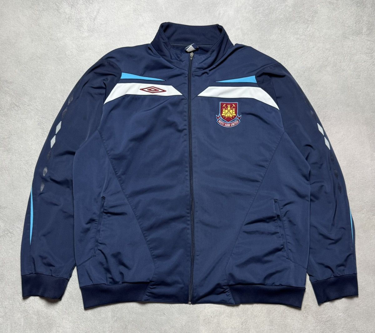 Umbro West Ham United 2008 2009 Football Soccer Track Jacket Umbro Size US XXL / EU 58 / 5 - 1 Thumbnail