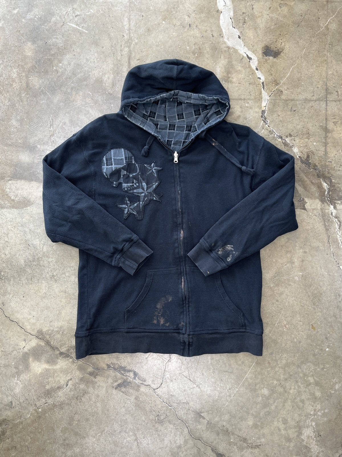 Vintage Vintage Y2K 2000s Skull Affliction style Full Zip Jacket 2XL Size US XXL / EU 58 / 5 - 2 Thumbnail