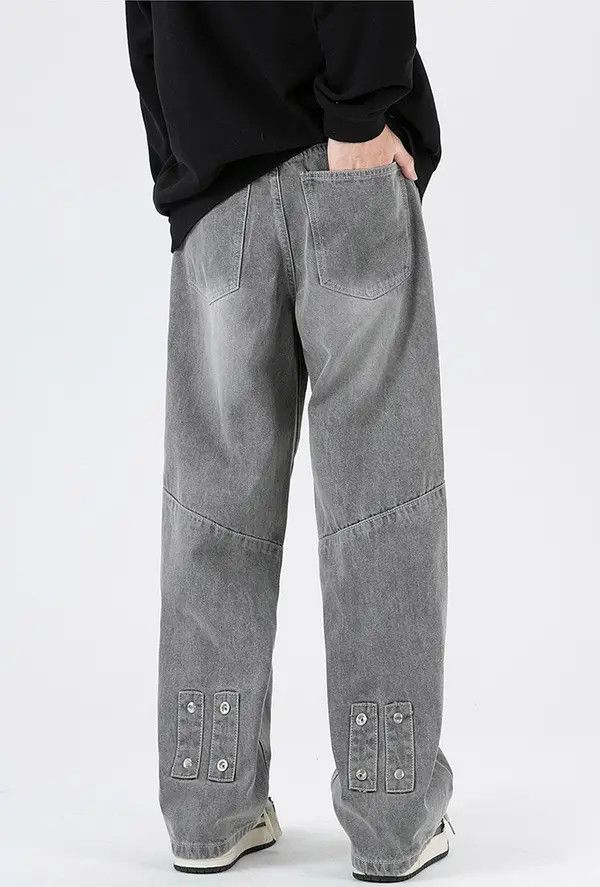 Japanese Brand Hamada x Hada Casual washed distressed loose straight jeans Size US 32 / EU 48 - 8 Thumbnail