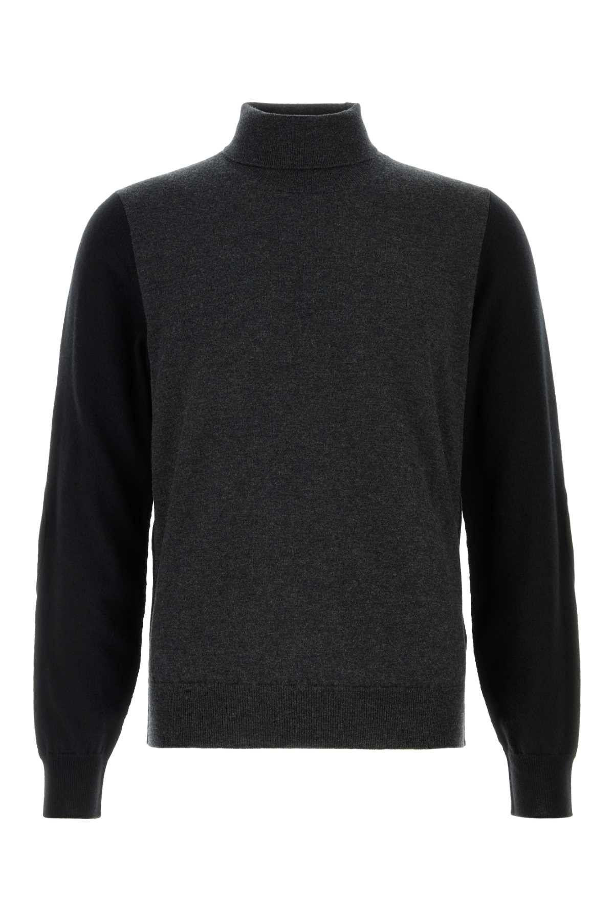 Maison Margiela Two-Tone Wool Sweater Size US L / EU 52-54 / 3 - 1 Thumbnail