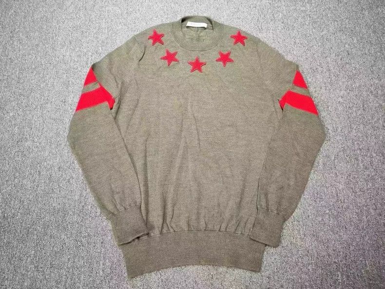Givenchy Givenchy Military Green Knit Sweater Size US L / EU 52-54 / 3 - 1 Thumbnail