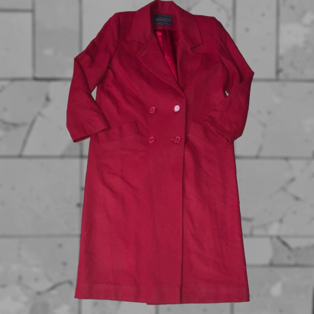 Pendleton Pendleton Womens Red Wool Double-Breasted Blazer Jacket Size 6P Size M / US 6-8 / IT 42-44 - 1 Thumbnail
