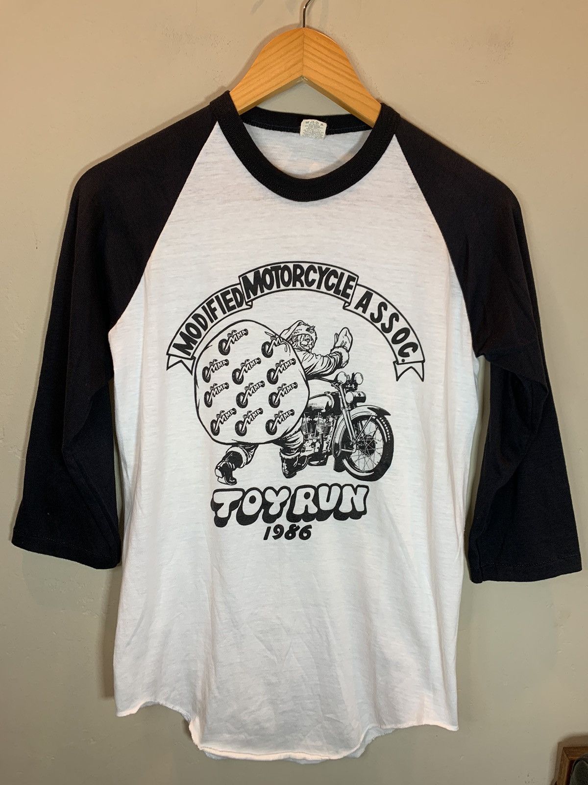 Vintage *RARE* Vintage 1986 Modified Motorcycle Toy Run Biker Shirt Size US M / EU 48-50 / 2 - 1 Thumbnail