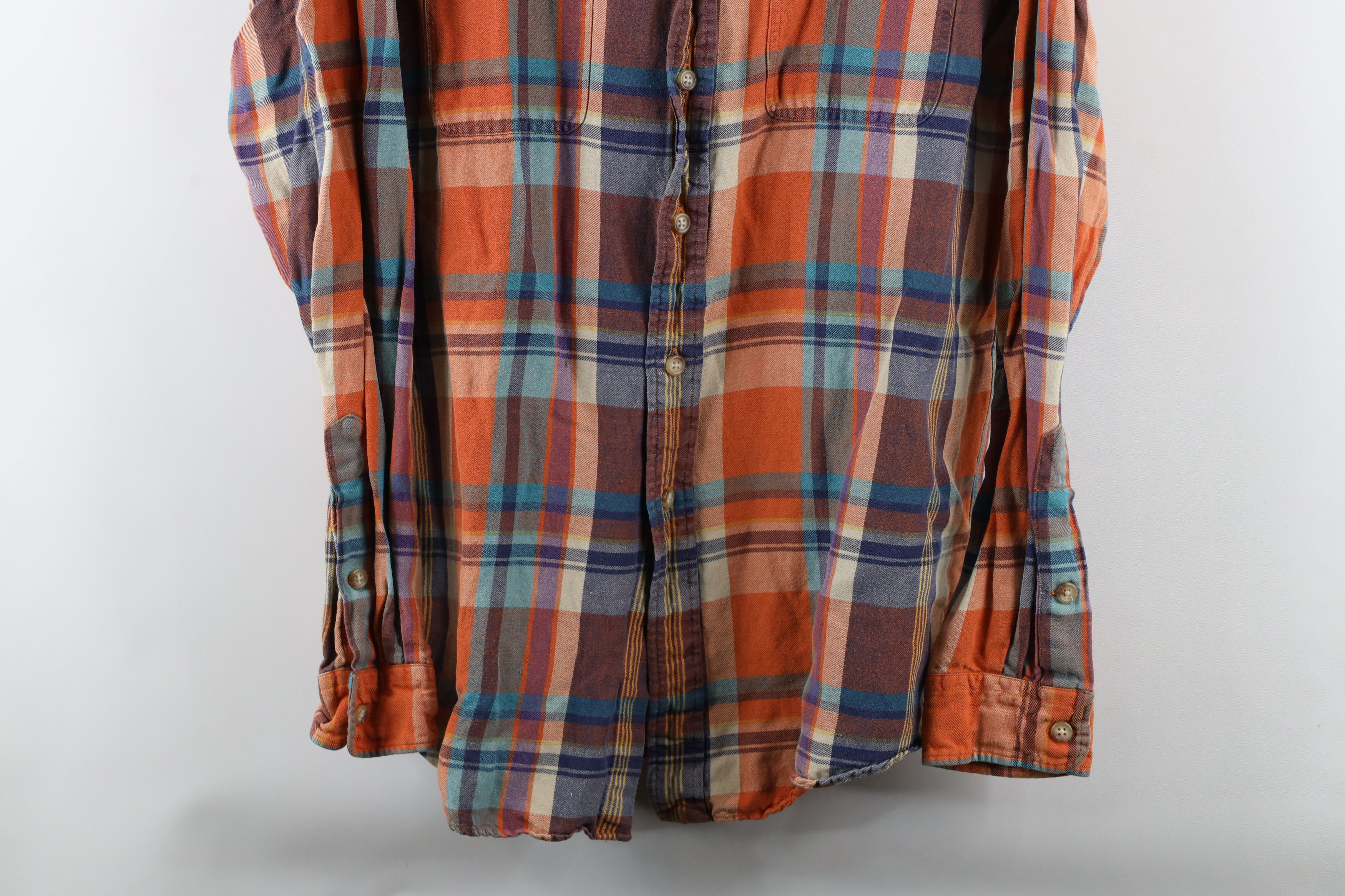 Polo Ralph Lauren Vintage 90s Ralph Lauren Madras Plaid Flannel Button Shirt Size US L / EU 52-54 / 3 - 3 Thumbnail