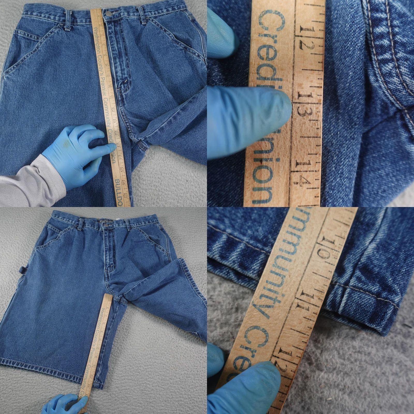 Levi's VINTAGE Levi's SilverTab Denim Cargo Shorts Mens 34 Blue Baggy Workwear Carpenter Shorts Size US 34 / EU 50 - 8 Thumbnail
