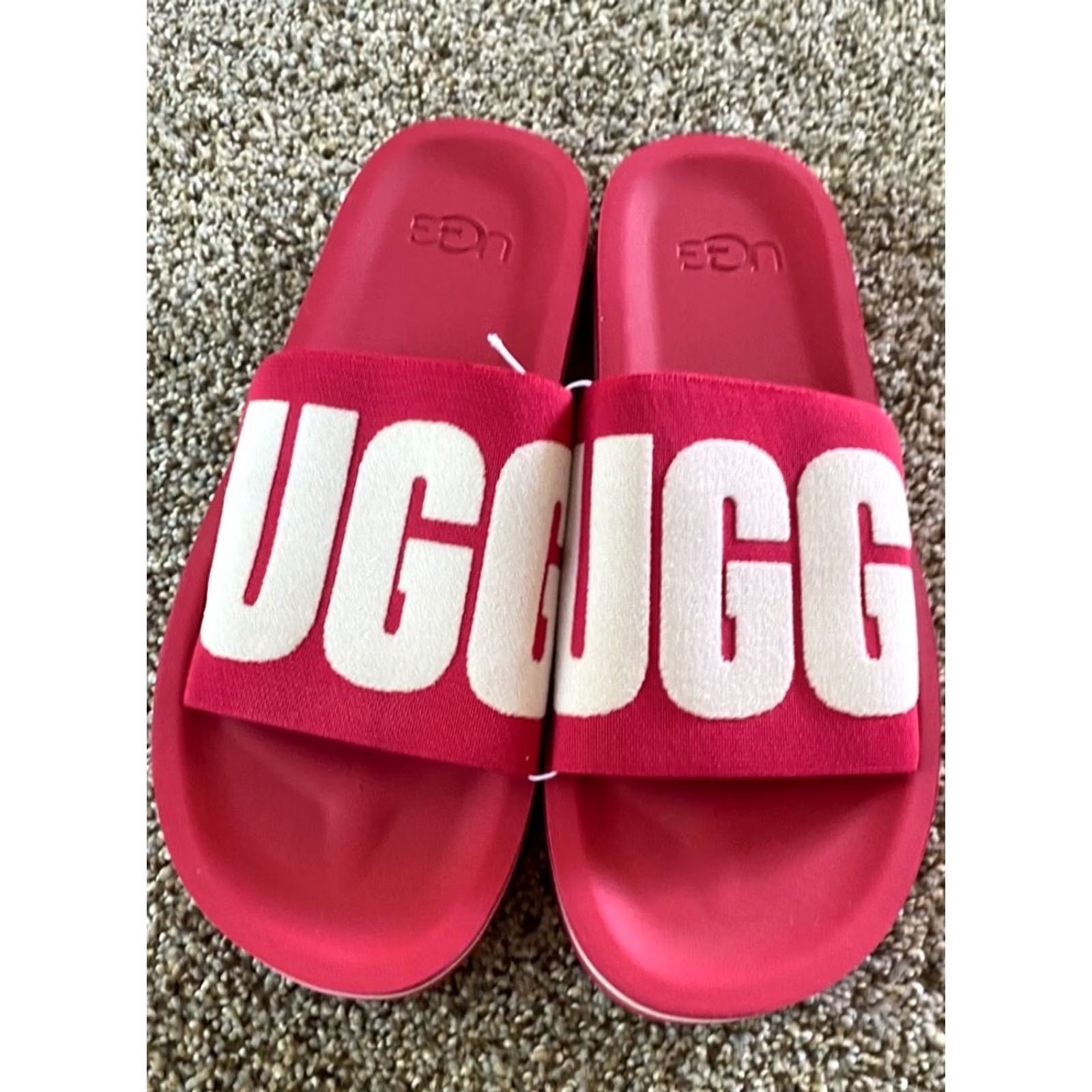 Ugg UGG Zuma Pink Womens Sandals 9 Slip On Casual Cushioned Floral Slip-On Slide Flat Shoes Size US 9 / IT 39 - 2 Thumbnail