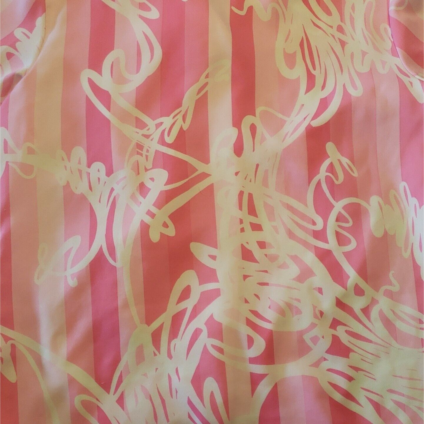 Vintage 70s Pussy Bow Top Womens M Pink Floral Polyester Short Sleev Size M / US 6-8 / IT 42-44 - 7 Thumbnail