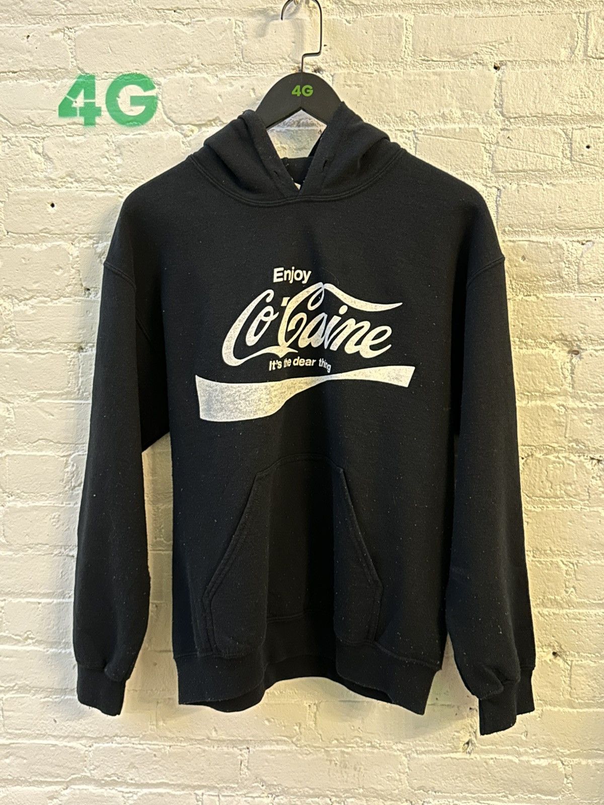 Vintage Enjoy Cocaine Its The Dear Thing Vintage Hoodie Sz M Size US M / EU 48-50 / 2 - 1 Thumbnail