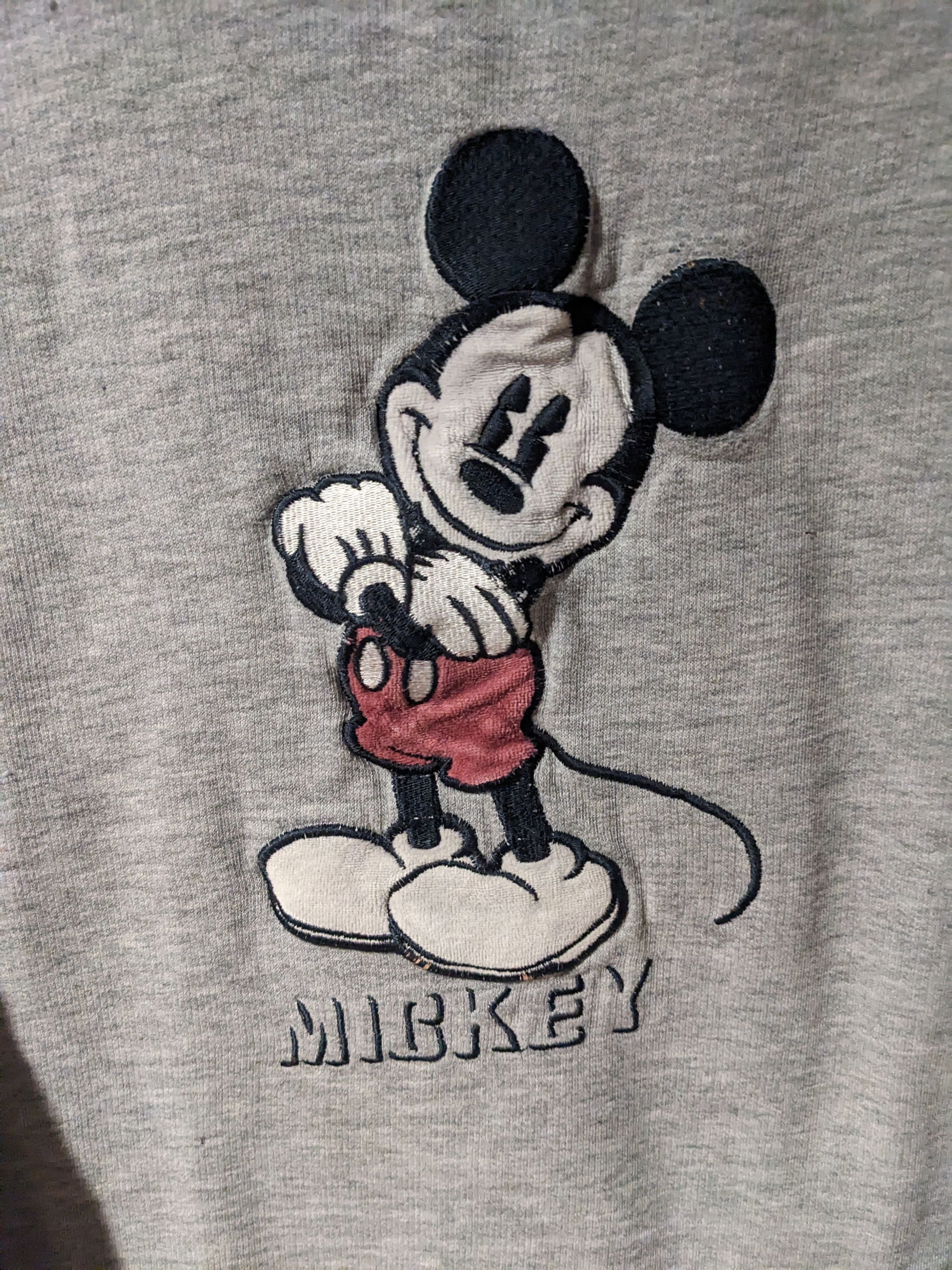 Disney × Vintage Vintage Y2K Mickey Mouse Disney Gray Large Sweatshirt Size US L / EU 52-54 / 3 - 2 Thumbnail