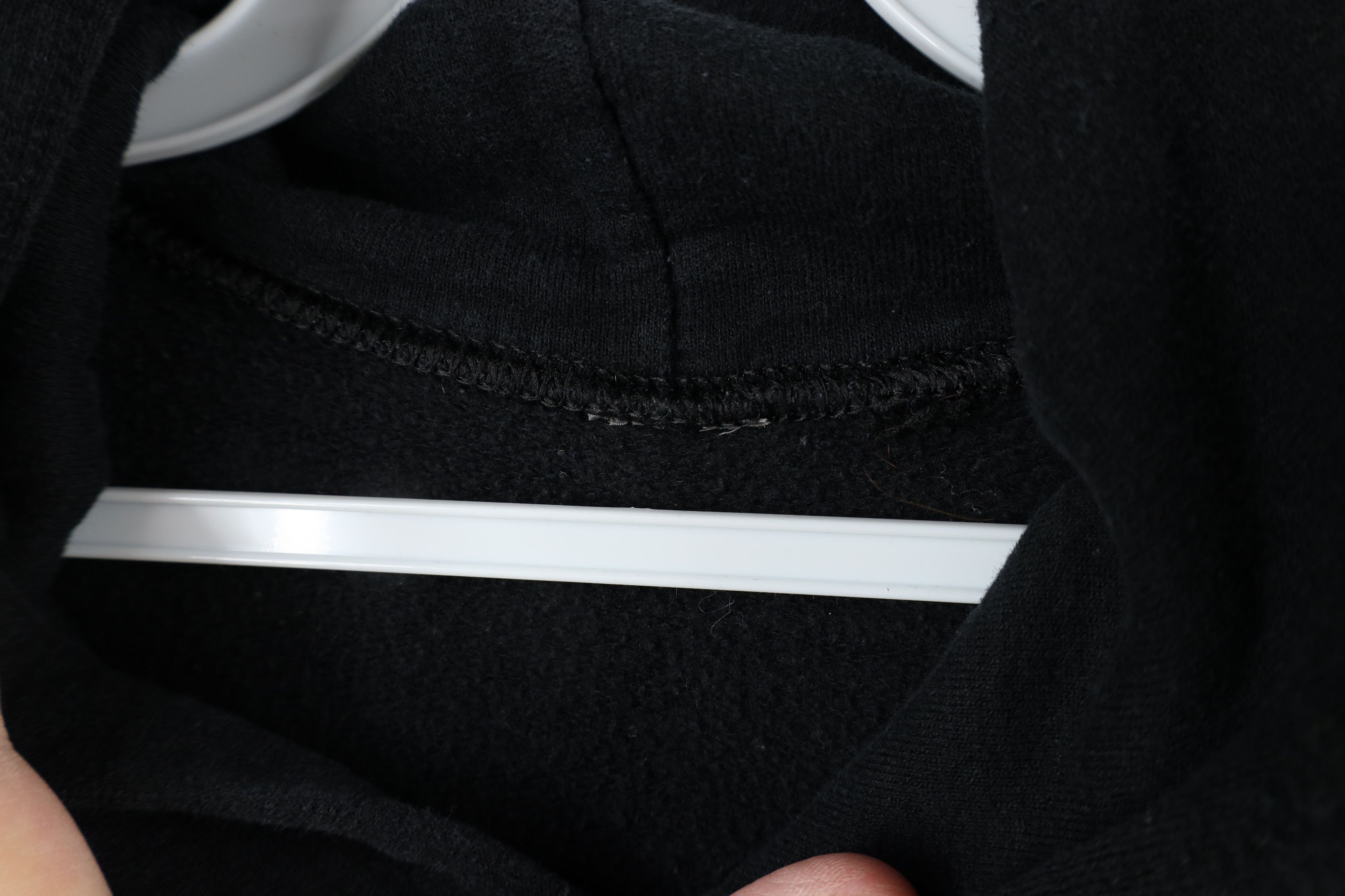 Vintage Vintage 90s Streetwear Blank Hoodie Sweatshirt Black Size US XXL / EU 58 / 5 - 8 Thumbnail