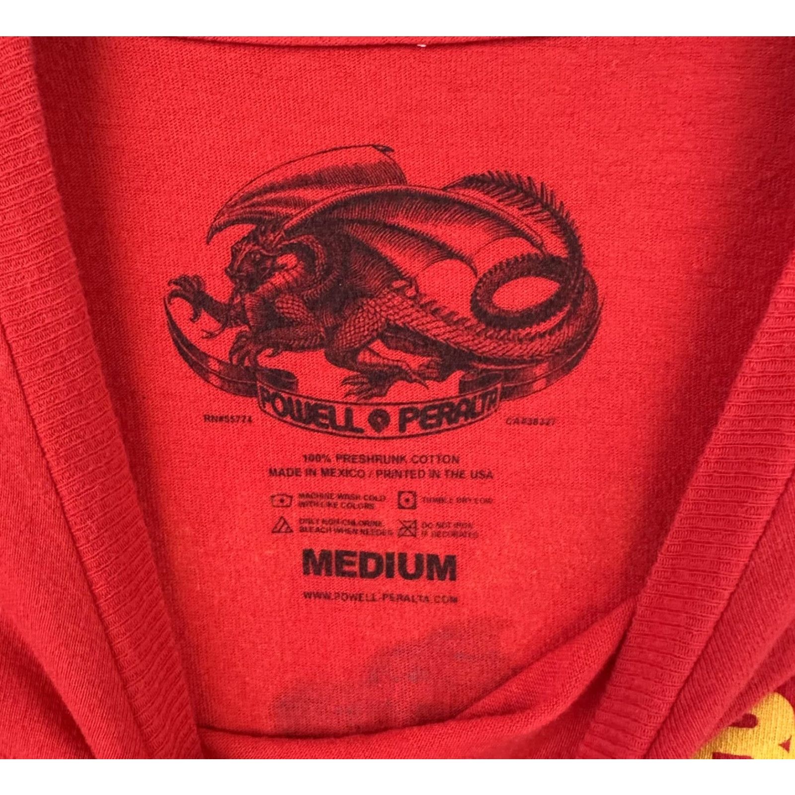 Powell Peralta Powell Peralta Bones Shirt Mens Medium 2009 Skateboard Skeleton Graphic Tee Red Cotton Crew Neck Short Sleeve Vintage No Size US M / EU 48-50 / 2 - 4 Thumbnail