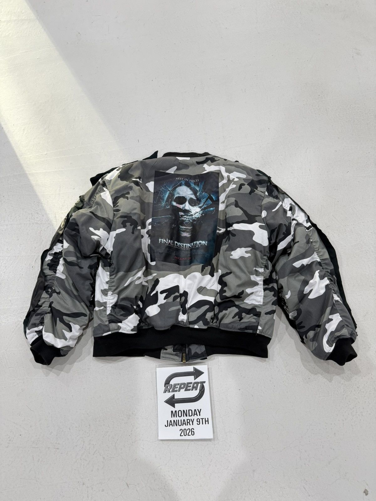 Other CouCou BeBe ‘Skid Row’ Bomber Jacket (Black/Camo) Size US XXL / EU 58 / 5 - 2 Thumbnail
