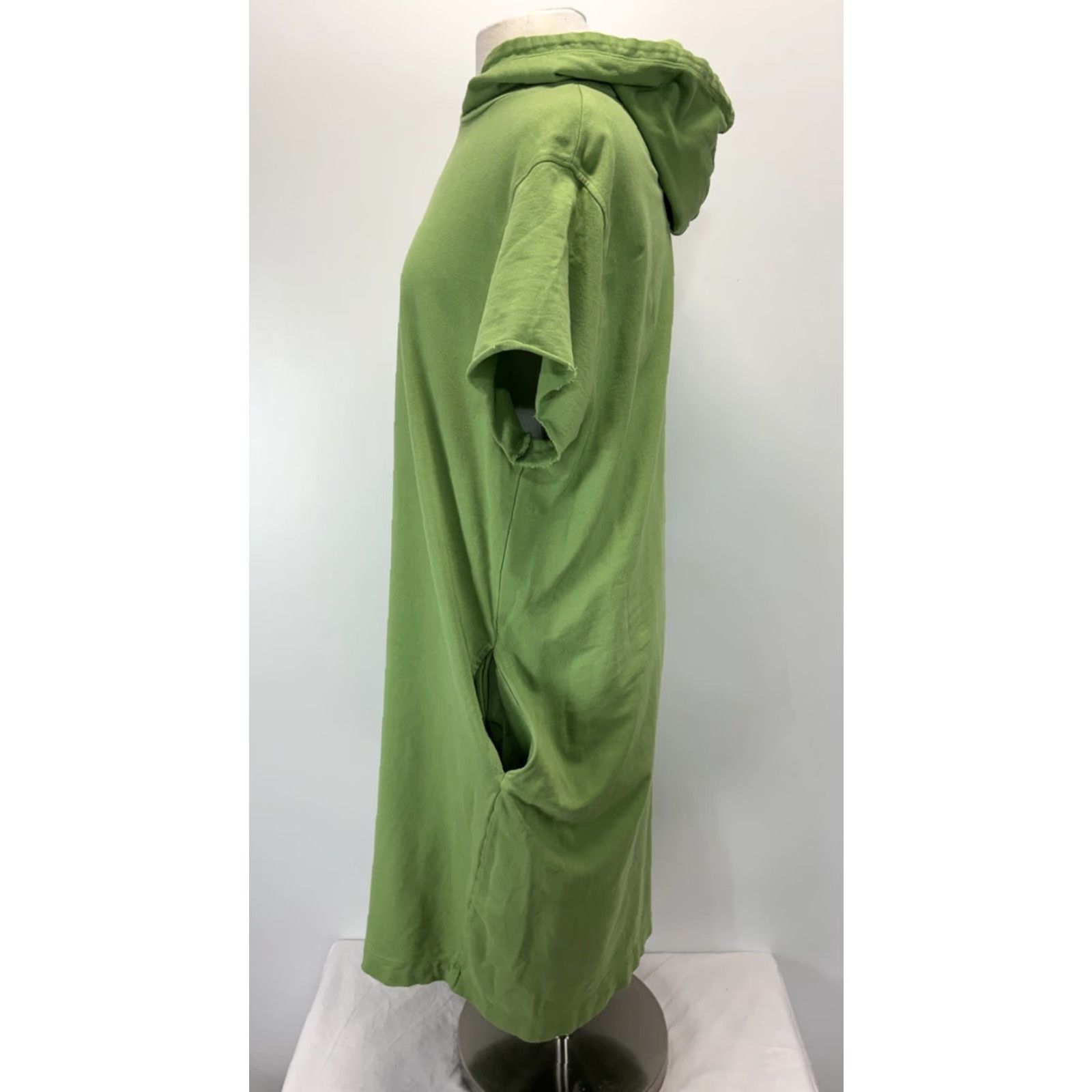 Zara ZARA Hooded Midi Dress Large Green Casual Shift Womens Size L / US 10 / IT 46 - 2 Thumbnail