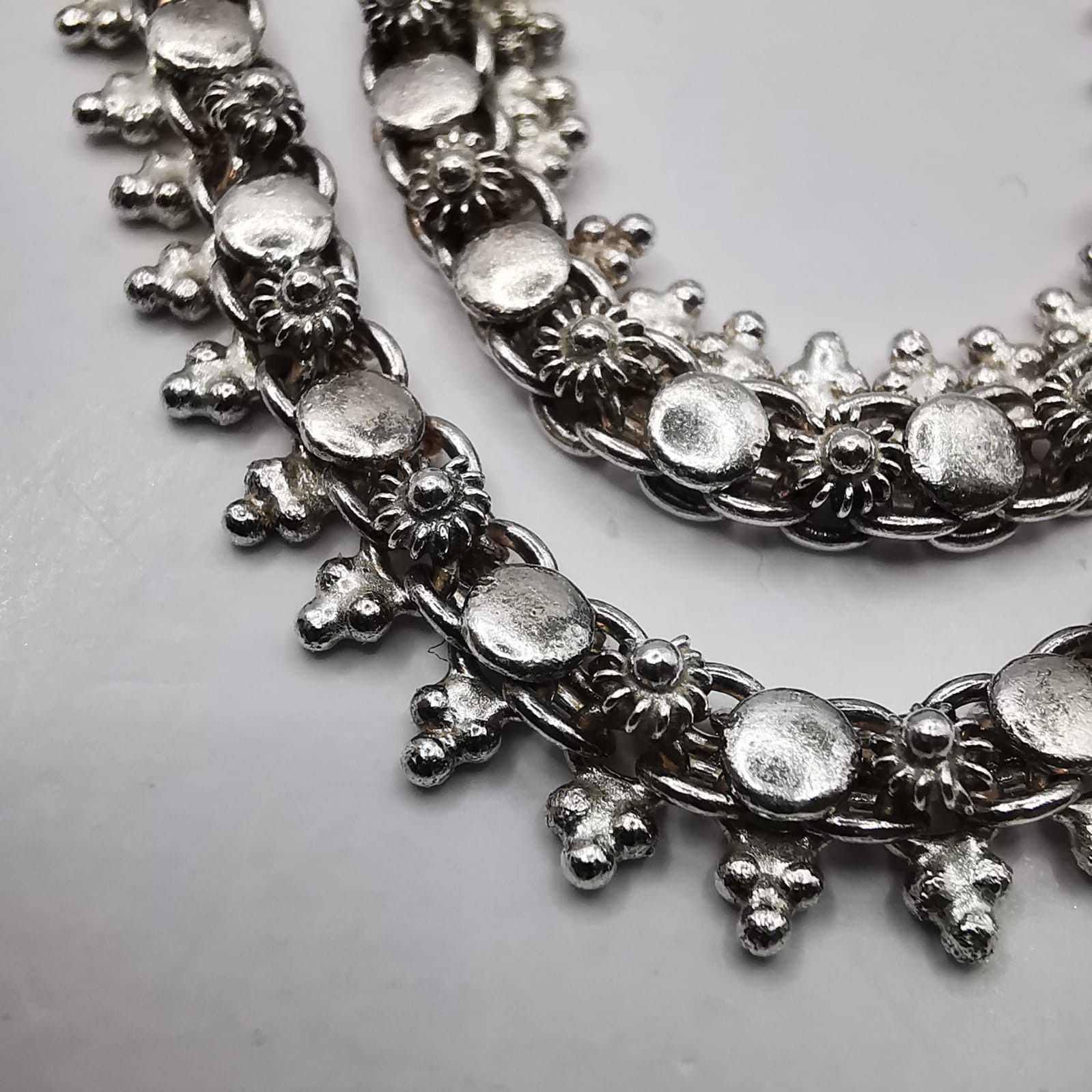 Sterling Silver Vintage Jewelry Chain,925 Sterling Silver,Signed 25,10g Size ONE SIZE - 7 Thumbnail
