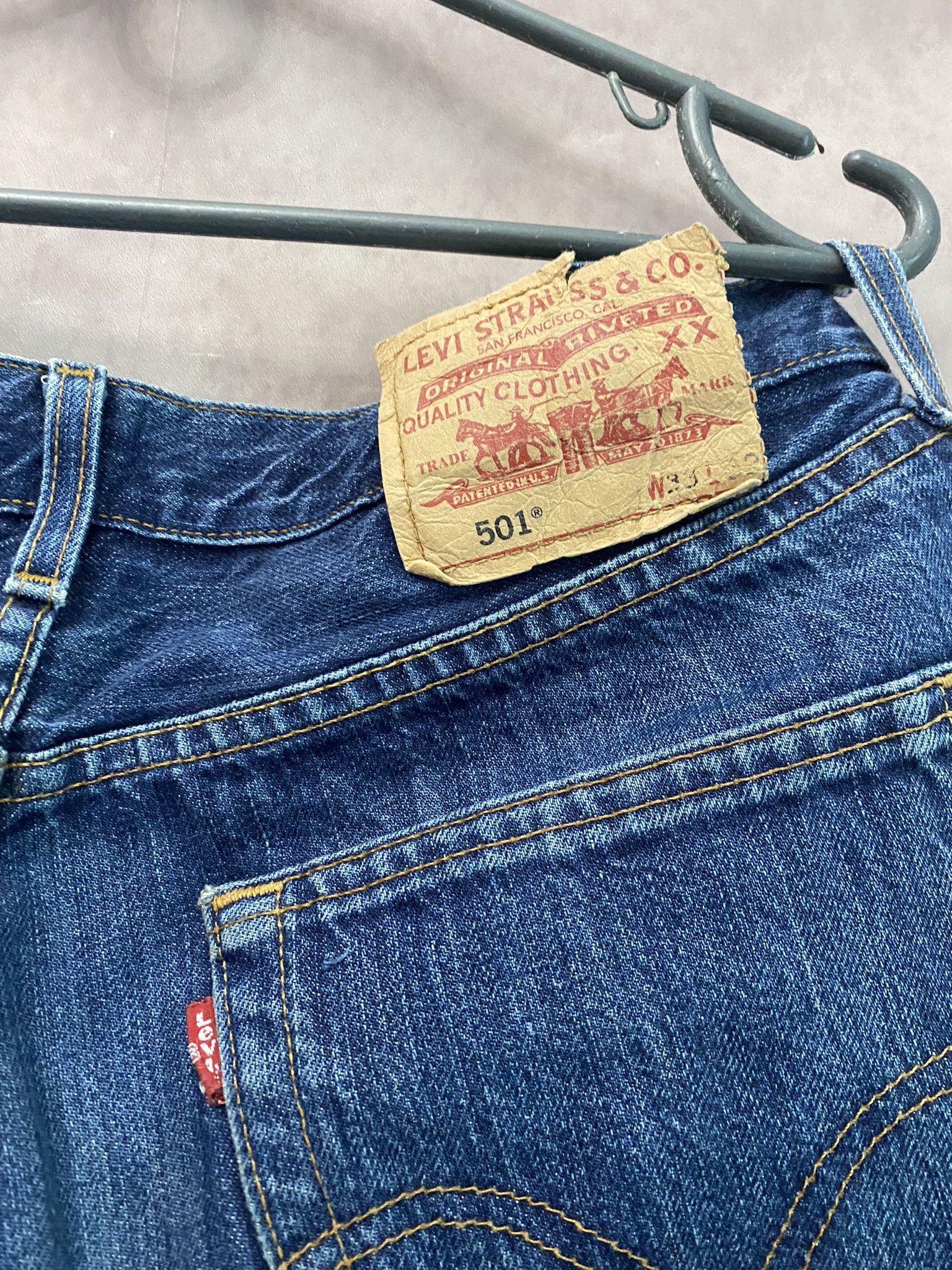 Designer × Levi's Levis Shorts Denim Size US 33 - 3 Thumbnail