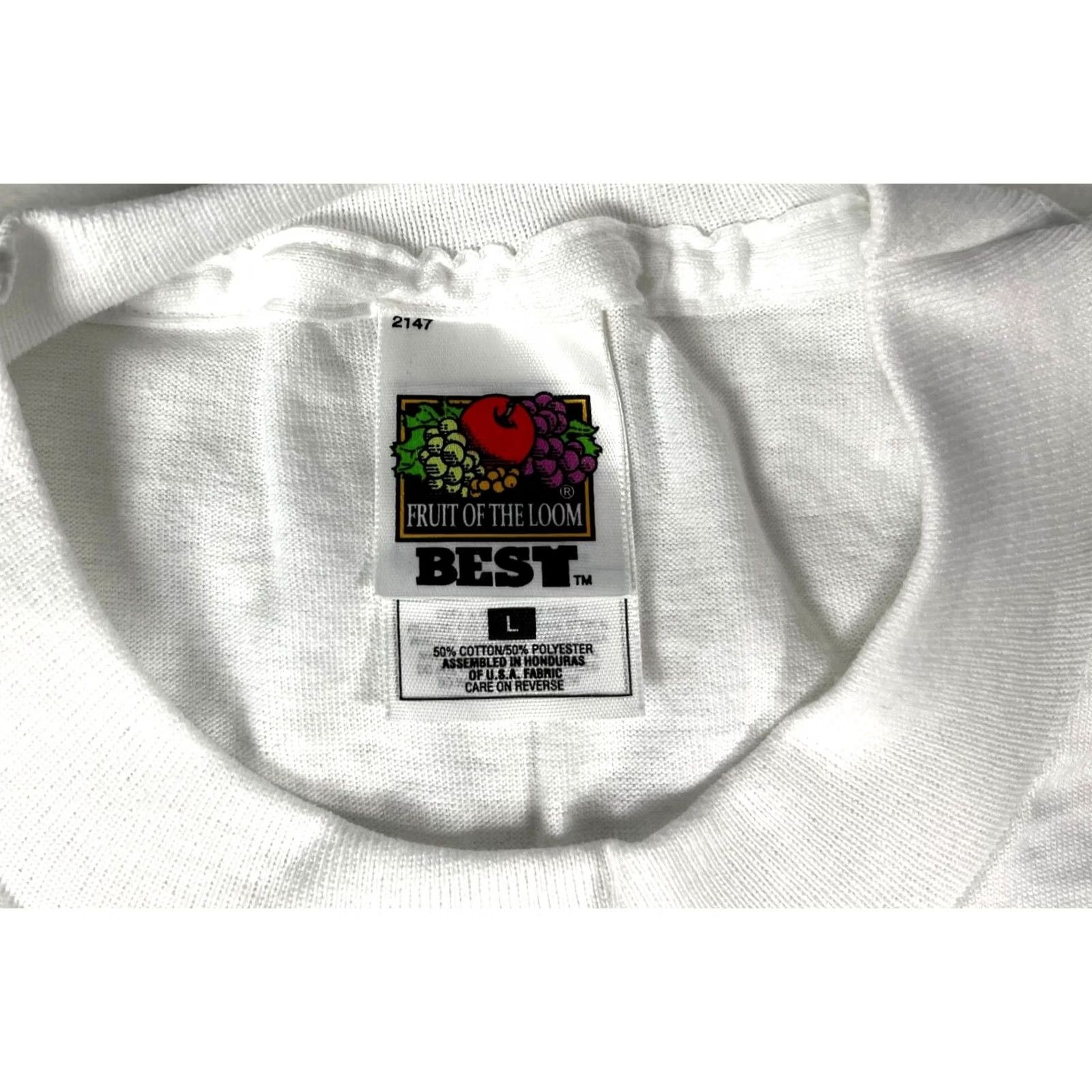 Fruit Of The Loom VINTAGE YMCA of Metropolitan Chicago T-Shirt Fruit of the Loom Best Sz L Unisex Adults White Short Sleeve Crew Neck NOS New Old Stock Size US L / EU 52-54 / 3 - 5 Thumbnail