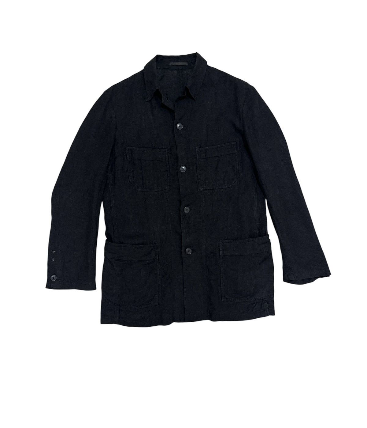 Yohji Yamamoto Yohji Yamamoto Y’s 08 SS Linen Jacket Iconic Yohji Yamamoto Size US L / EU 52-54 / 3 - 1 Thumbnail