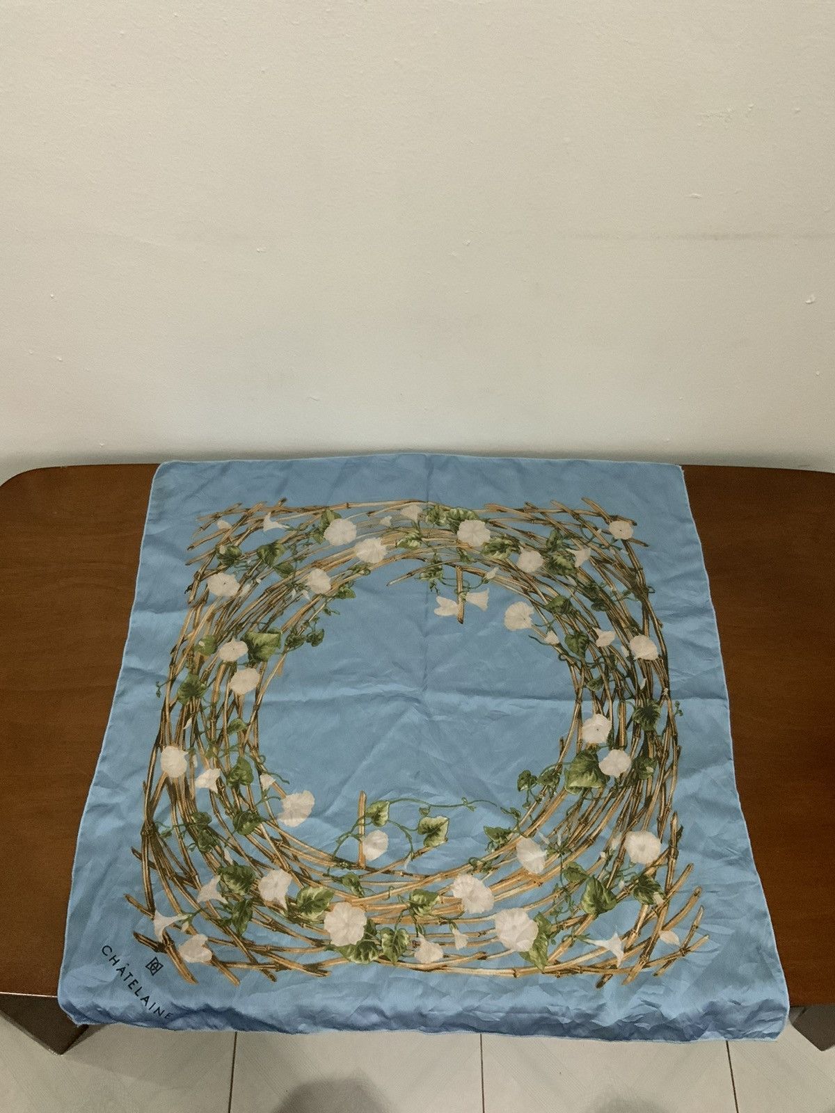 Designer Chatelaine Monogram designer handkerchief Size ONE SIZE - 12 Thumbnail