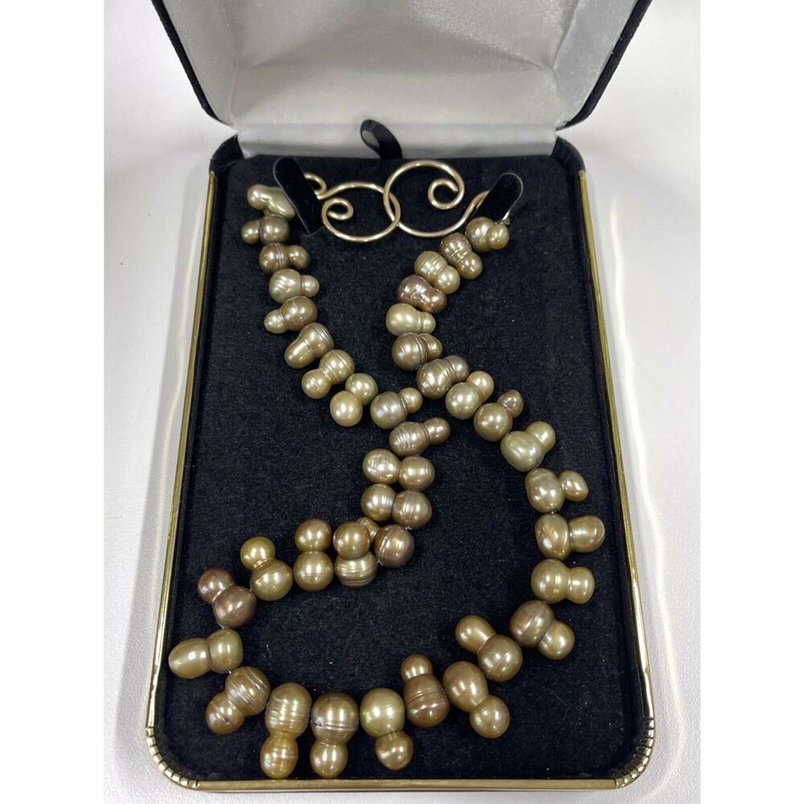 Other Baroque Pearl Mushrooms Shaped Graduated Artisan Necklace Size ONE SIZE - 1 Thumbnail