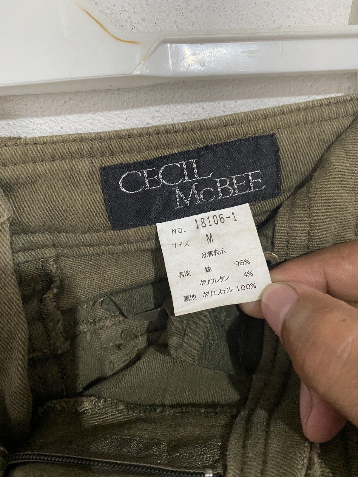 Japanese Brand CECIL McBEE Mini Skirt Rare Design Size 28" / US 6 / IT 42 - 7 Thumbnail