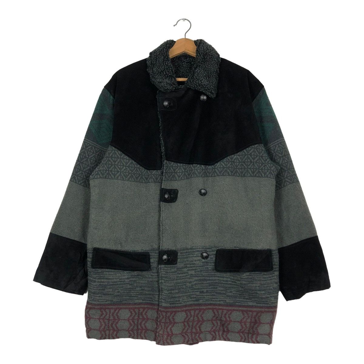 Japanese Brand 🔥VINTAGE HEAVY WOOL JACKET DOUBLE BREAST DARJE JAPAN Size US L / EU 52-54 / 3 - 1 Thumbnail