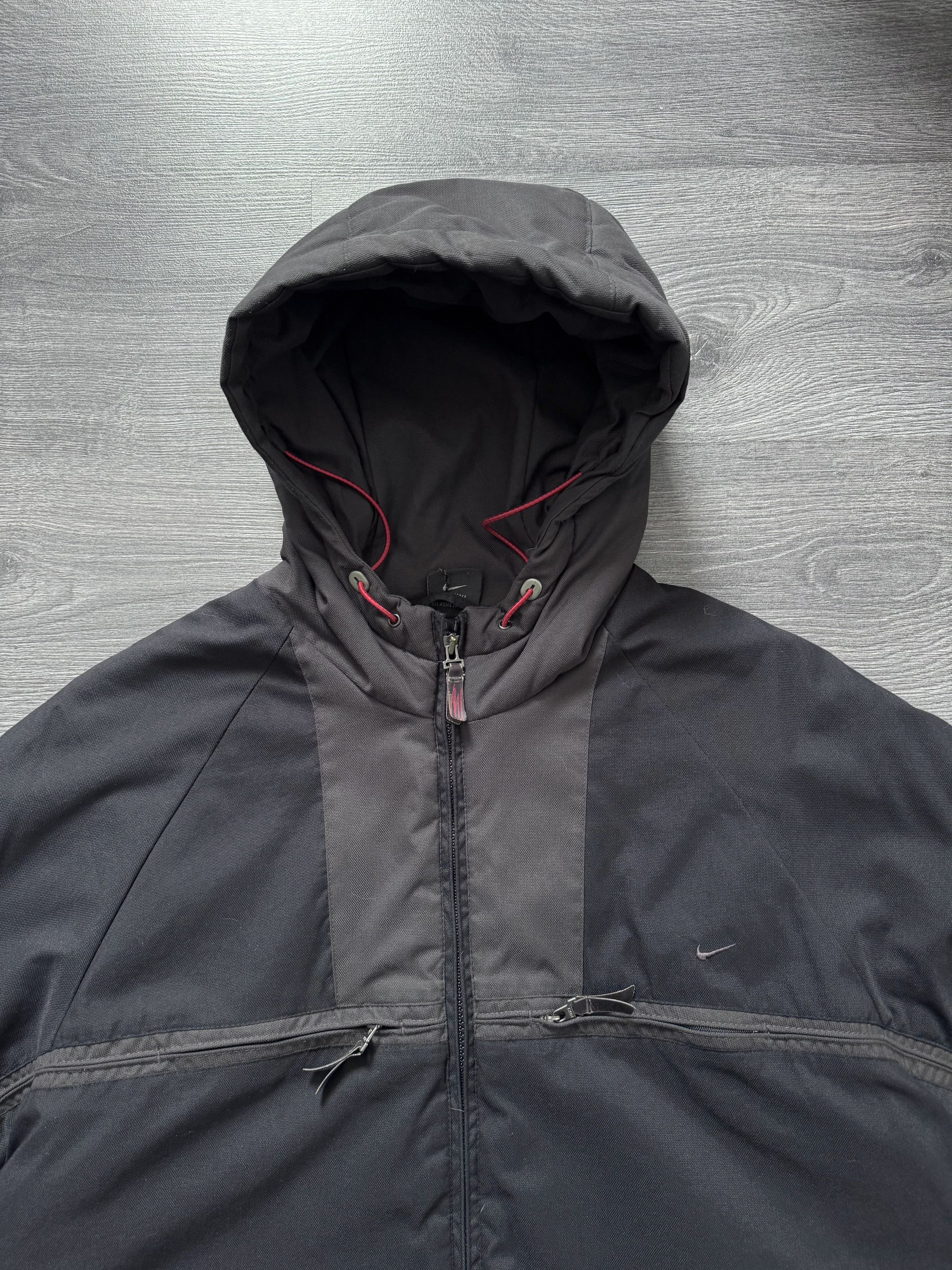 Nike Vintage Nike Swoosh Hooded Winted Jacket Y2K Drill Size US M / EU 48-50 / 2 - 4 Thumbnail