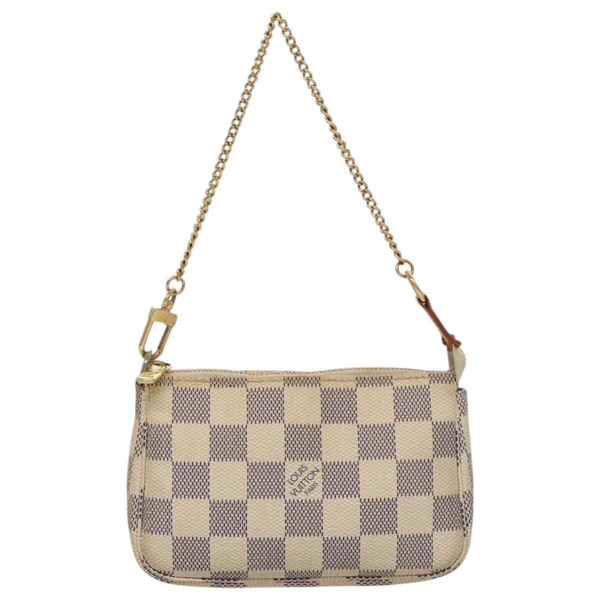 Pochette Accessoire White Canvas Handbag (Pre-Owned)