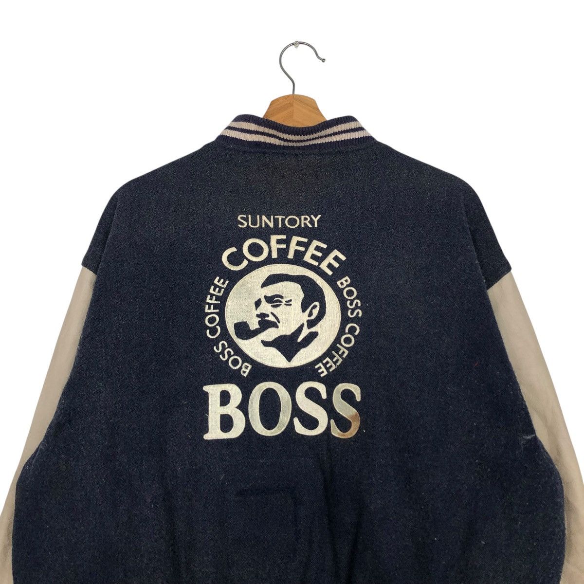 Japanese Brand 🔥VINTAGE BOMBER JACKET SUNTORY BOSS COFFEE BIG LOGO Size US M / EU 48-50 / 2 - 11 Thumbnail