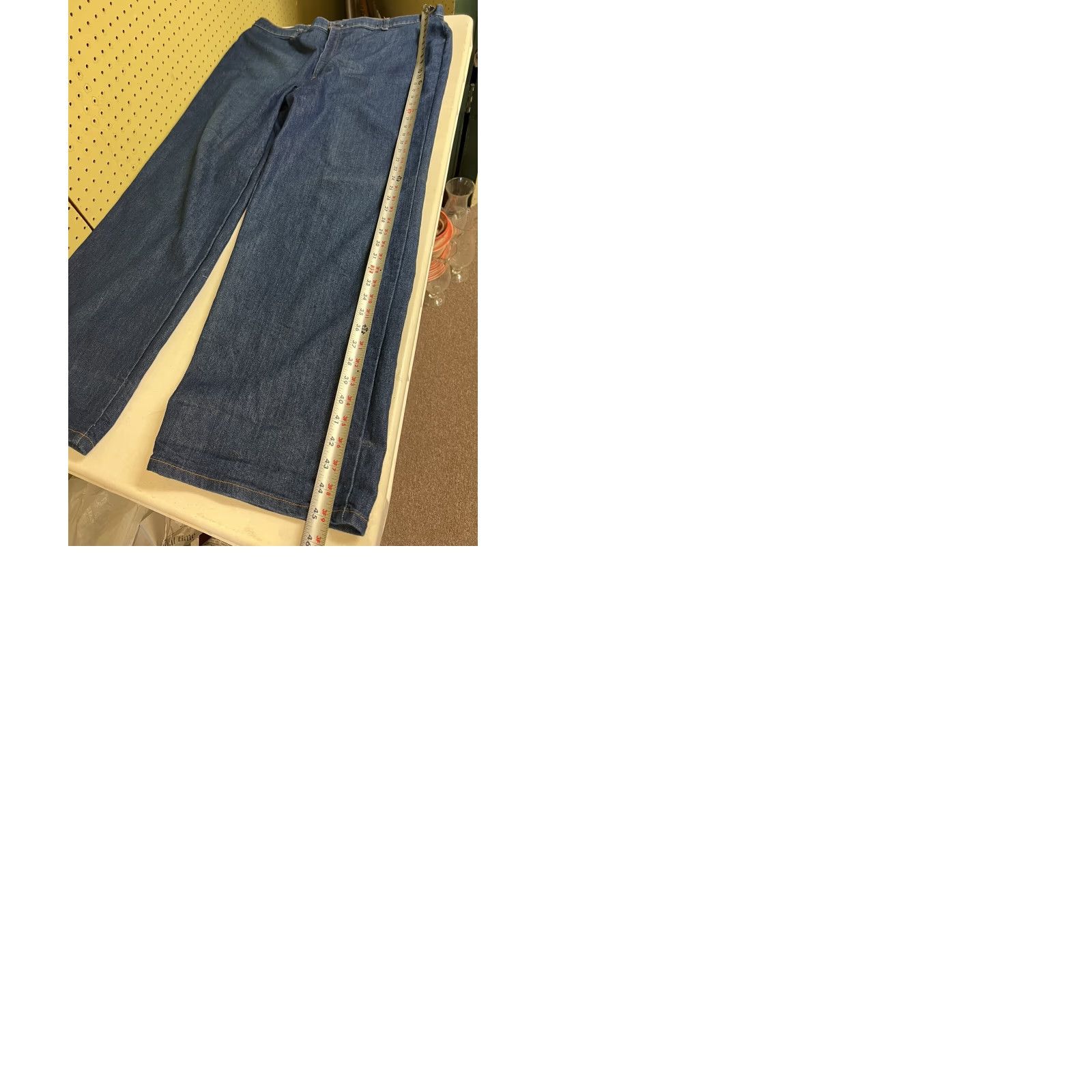 Levi's VINTAGE Levi’s Orange Tab Plowboy Jeans 42x34 Straight Leg High Waist Men Regular 34 In Blue Cotton Denim Jeans Size US 42 / EU 58 - 9 Thumbnail