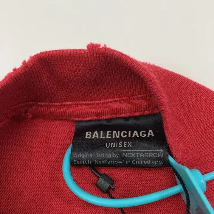 Balenciaga Balenciaga Red Graphic Short Sleeve T. Size US XXS / EU 40 - 2 Thumbnail