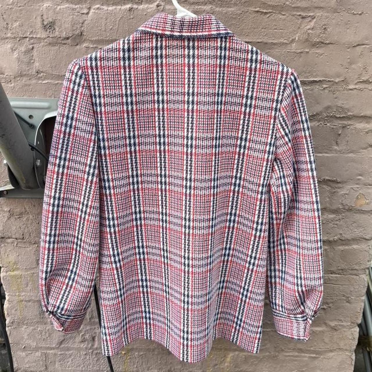 Other Vintage 70s Montgomery Ward Plaid Wool Button Down Jacket Size S / US 4 / IT 40 - 2 Thumbnail