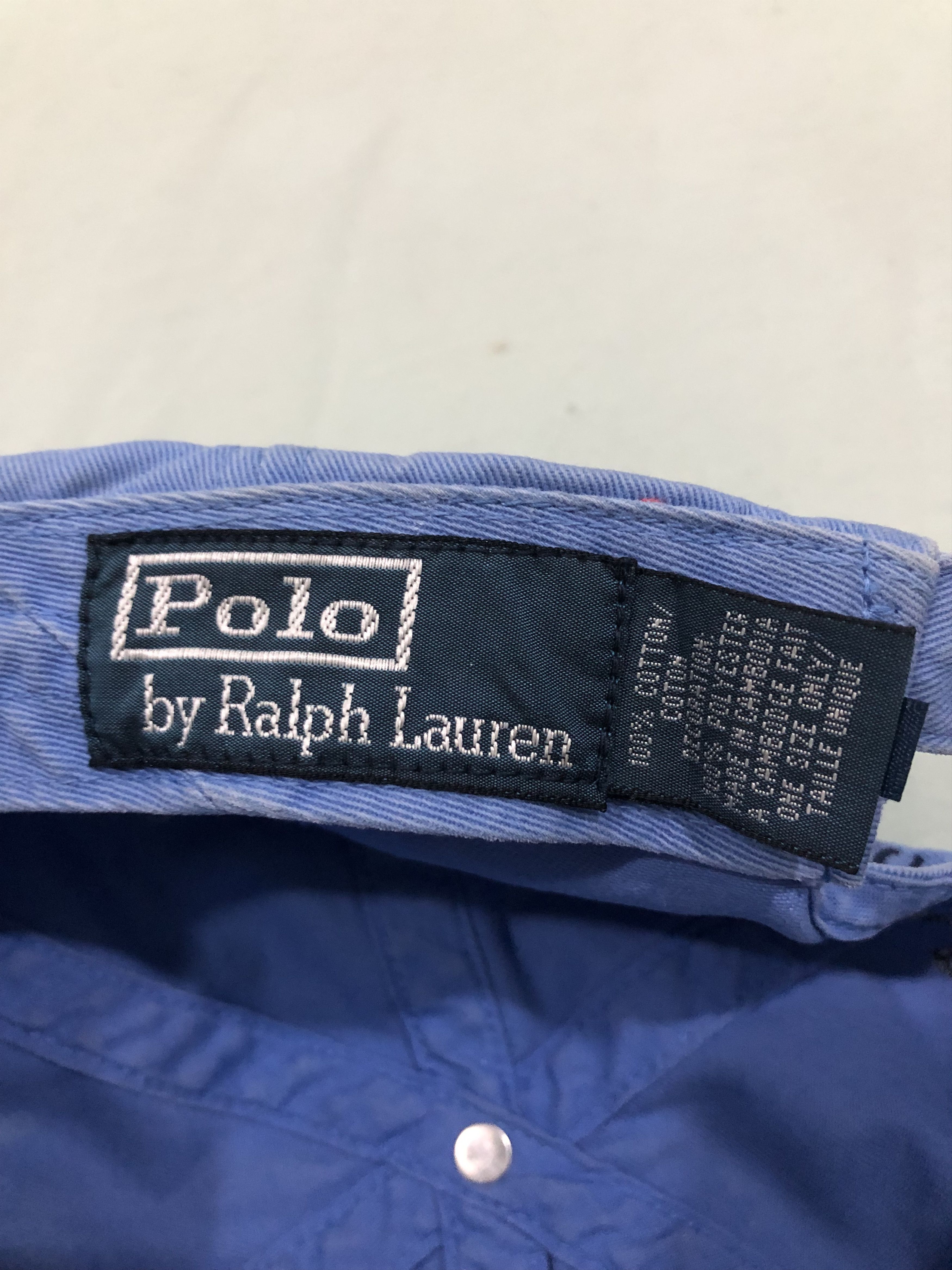 Designer × Polo Ralph Lauren × Vintage Vintage Polo Ralph Lauren No 3 Cap Size ONE SIZE - 7 Thumbnail