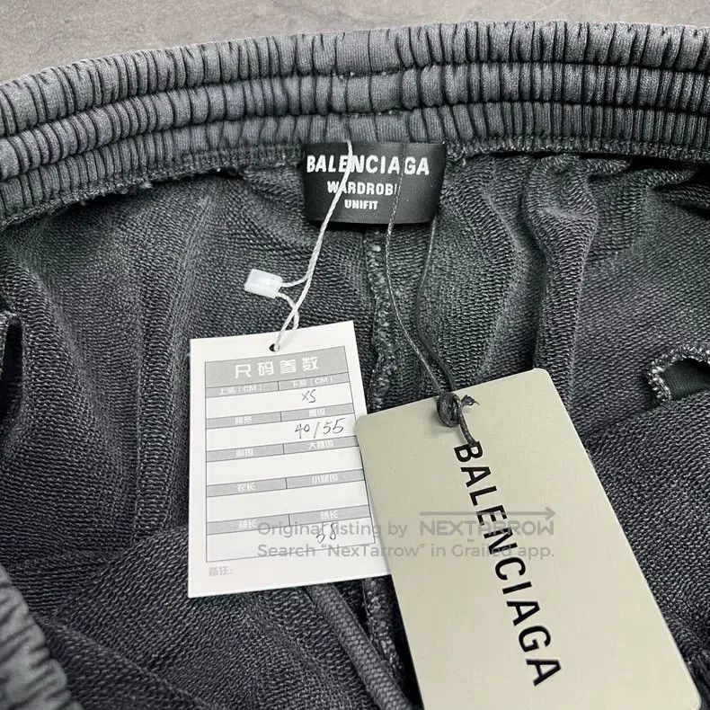 Balenciaga Balenciaga size XS Washed Old-Look Embroidered Letter Logo Size US 27 - 4 Thumbnail