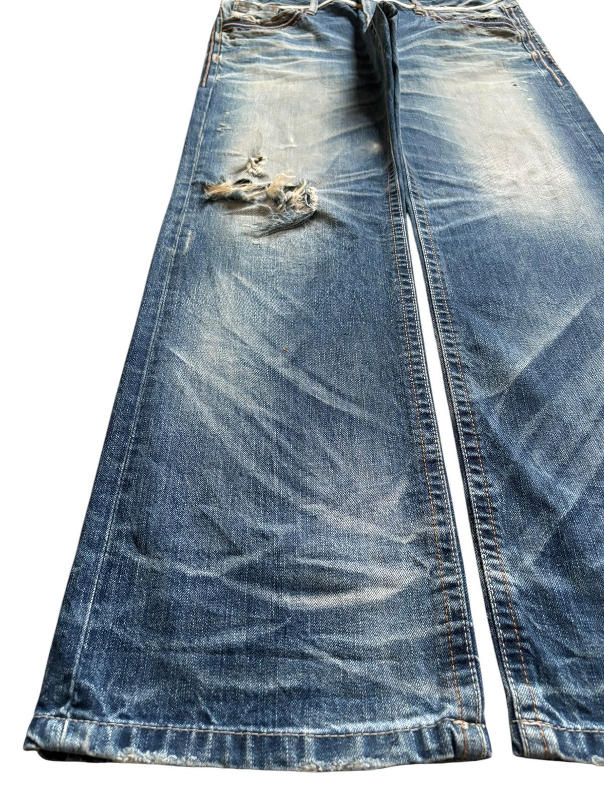 Dsquared2 Vintage Lolita Mud Wash Distressed Baggy Jeans Size 38" / US 16 / IT 52 - 6 Thumbnail