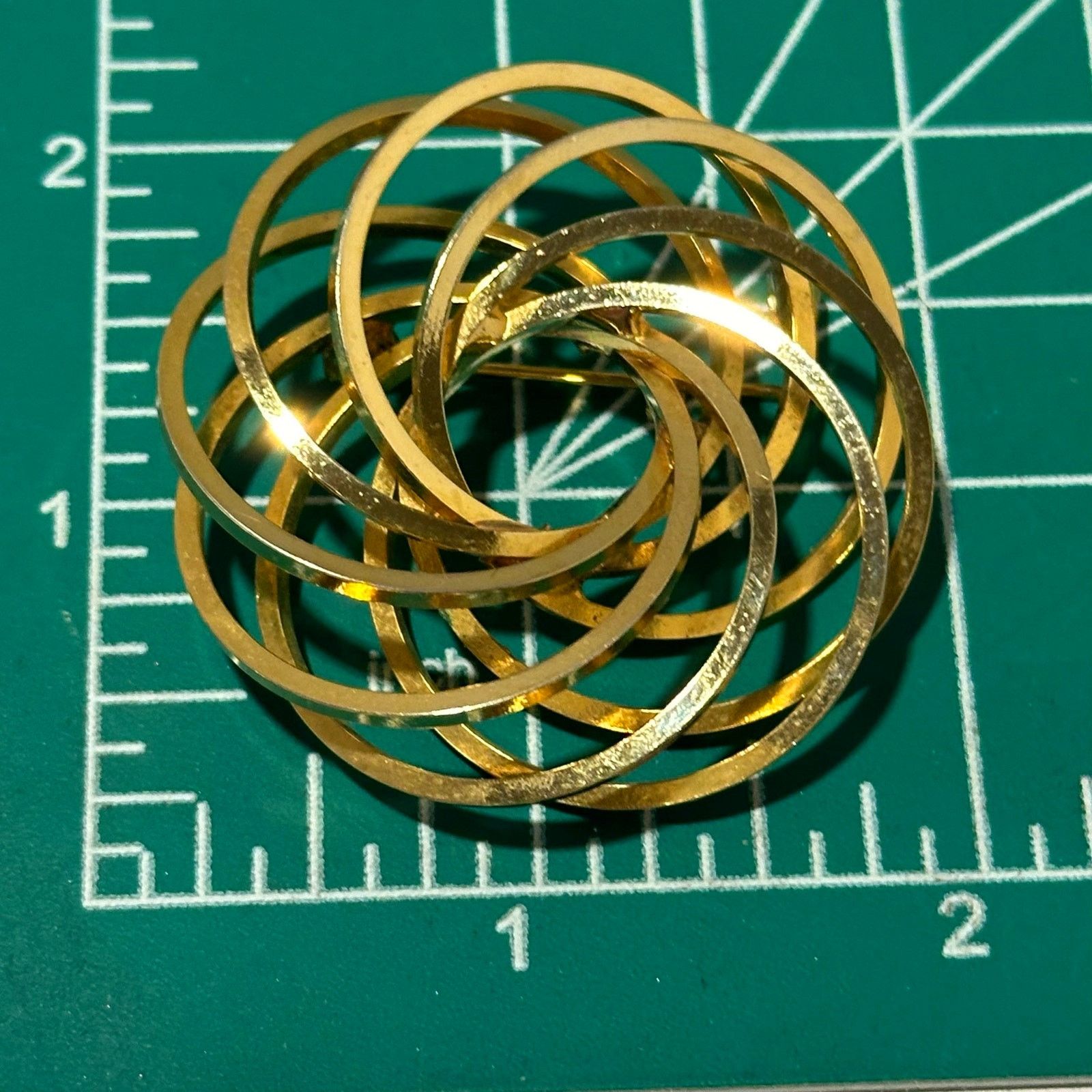 Other VTG Atomic Flower Spiral Eternity Entangled Circular Brooch Size ONE SIZE - 3 Thumbnail